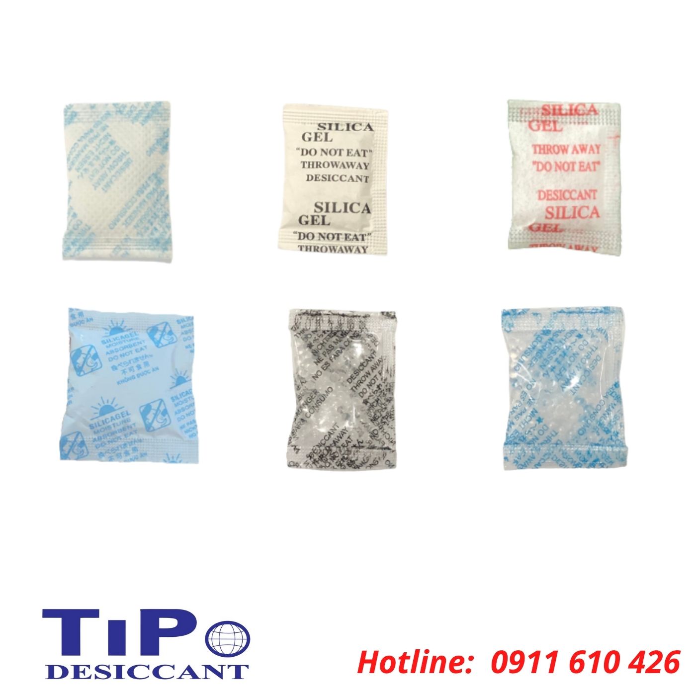 Gói chống ẩm Ẩm Silica Gel 2gram 