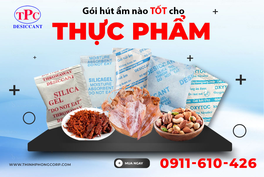 Các loại hạt hút ẩm thực phẩm 
