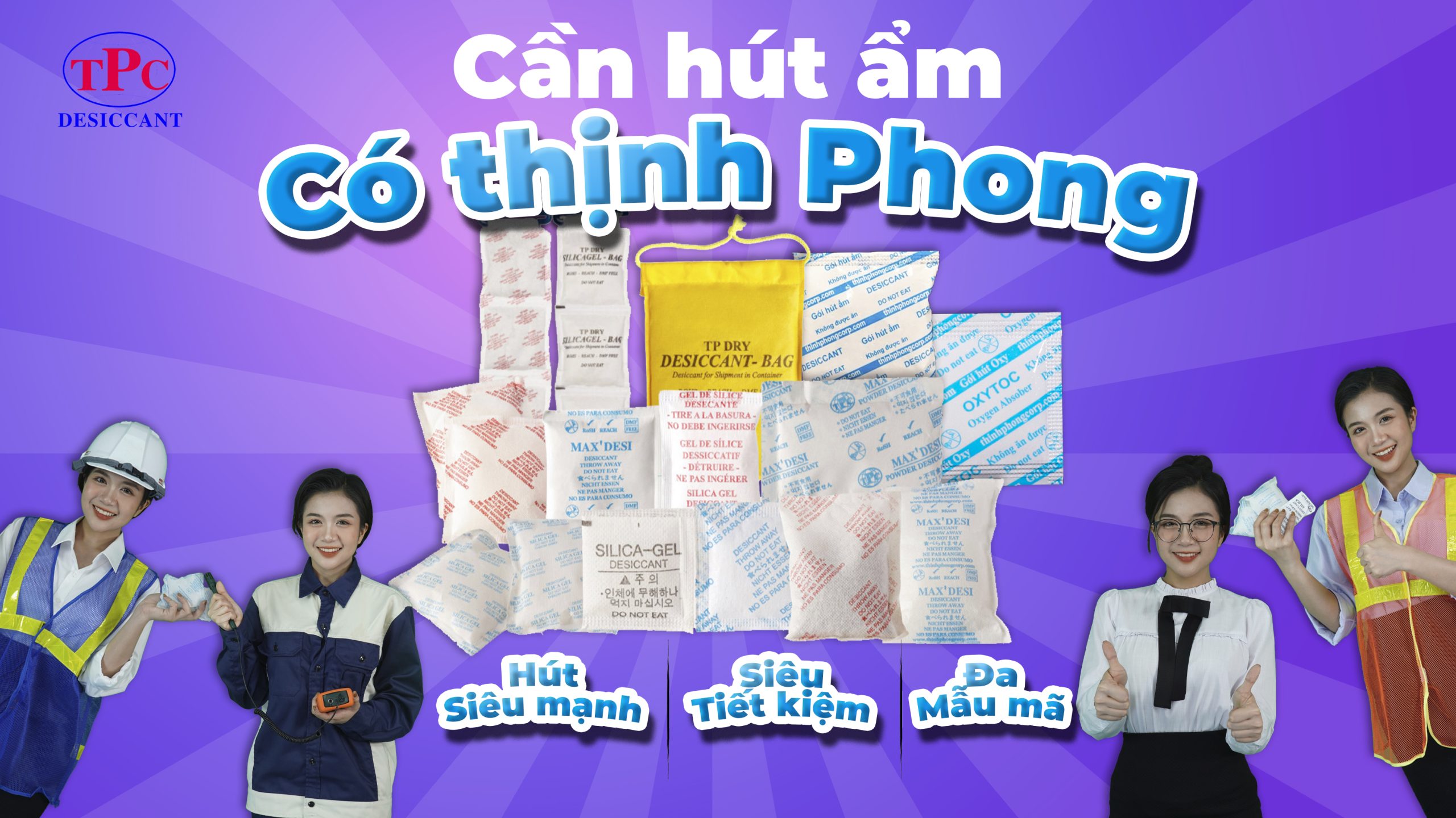 Mua gói hút ẩm uy tín chất lượng giá tốt tại Thịnh Phong Corp