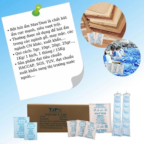 Công dụng của bột hút ẩm Max Desi