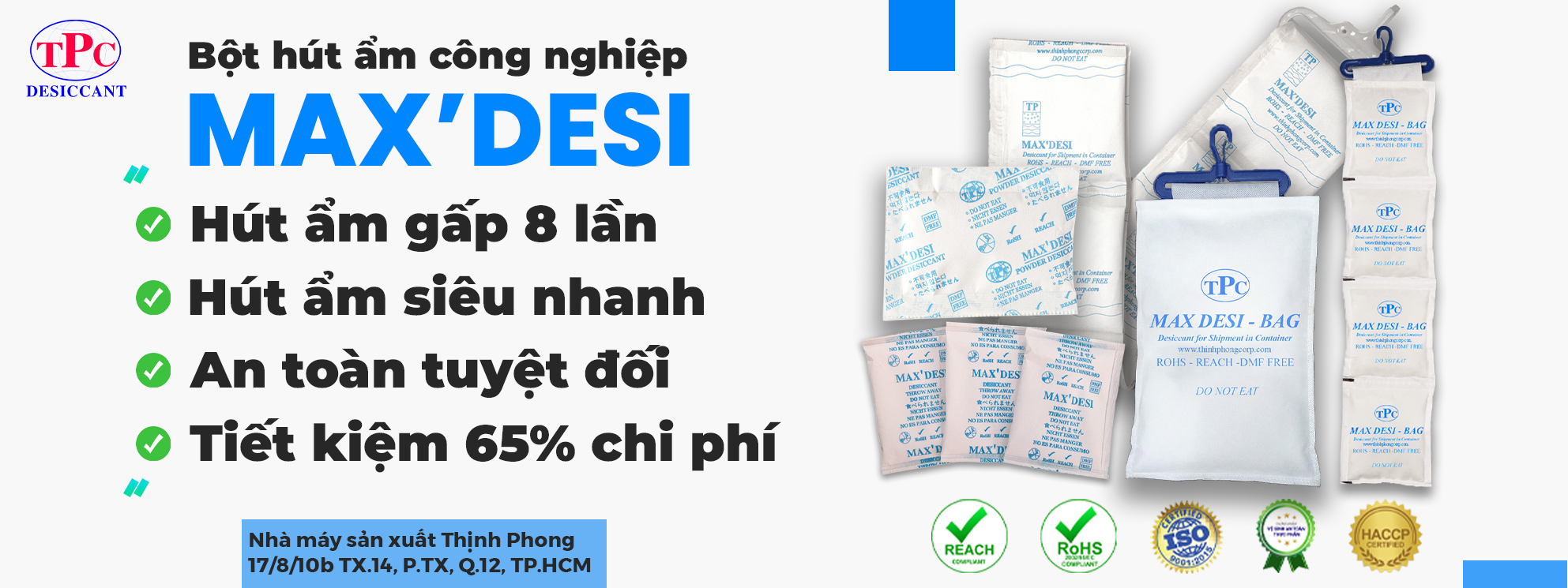 Công dụng bột hút ẩm