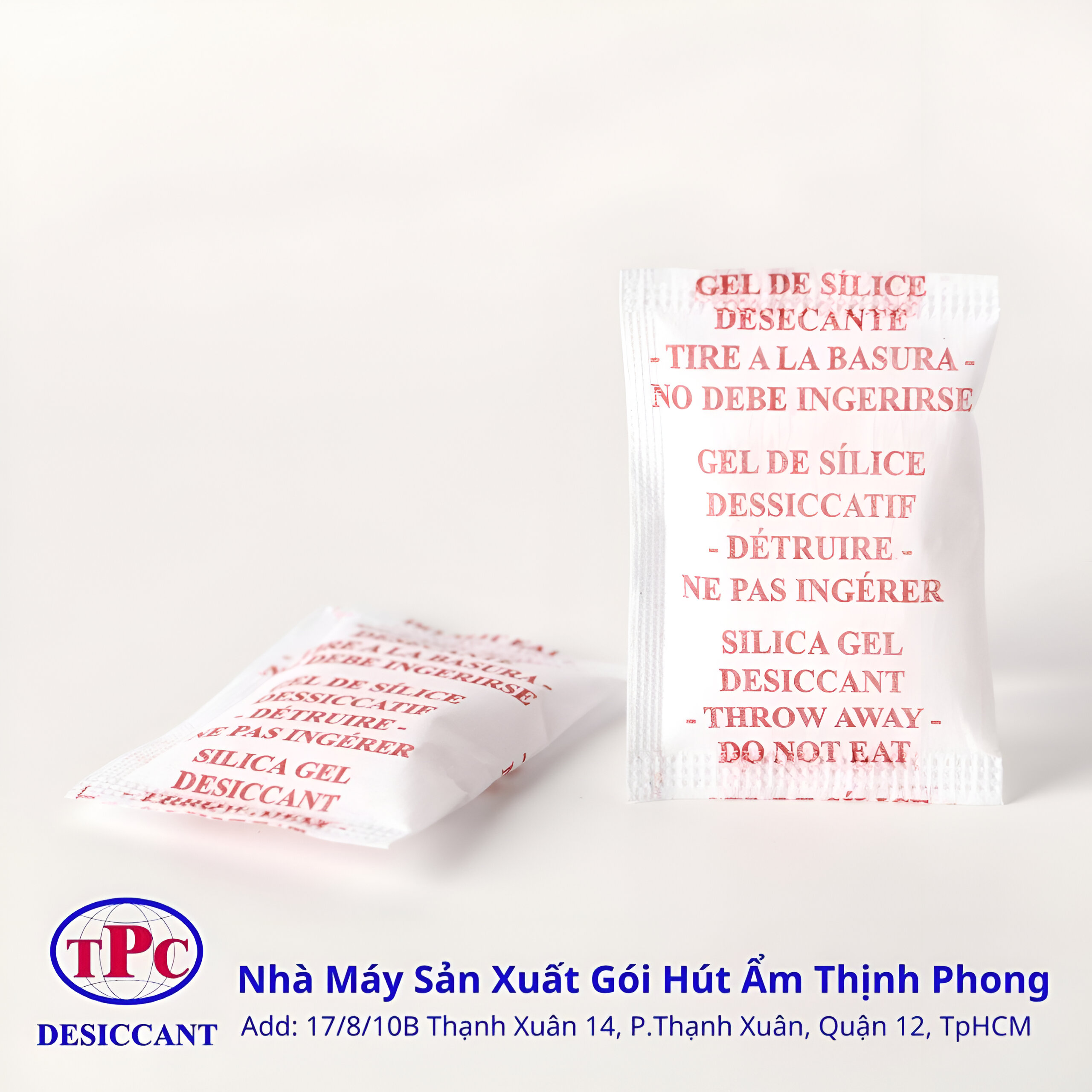 Dùng gói hút ẩm thực phẩm