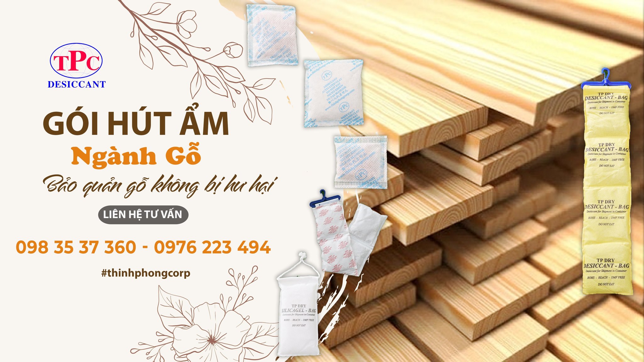 Sử dụng gói hút ẩm nếu để thớt trong tủ hoặc túi kín