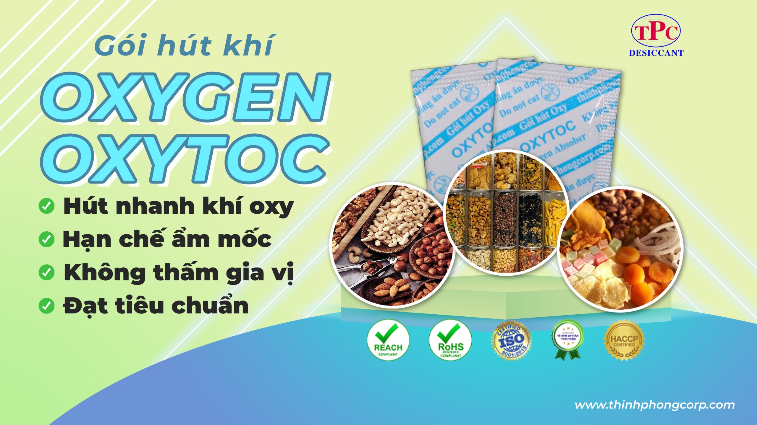 Sử dụng gói hút khí Oxygen