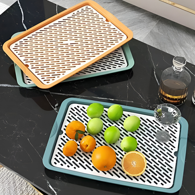 Dùng khay có lỗ thoát nước