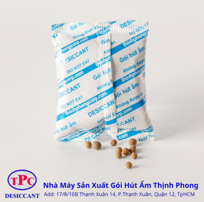 Sử dụng gói hút ẩm để trà khô không bị mốc