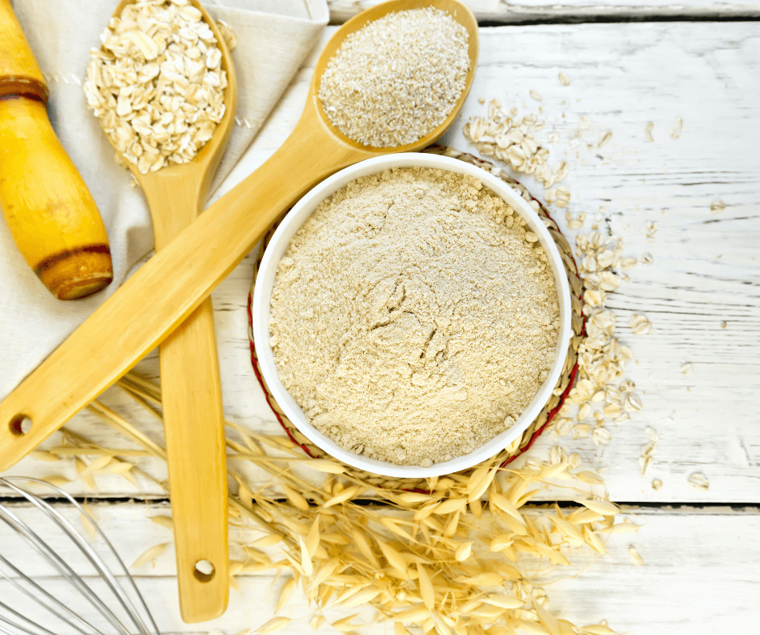 Dùng bột yến mạch