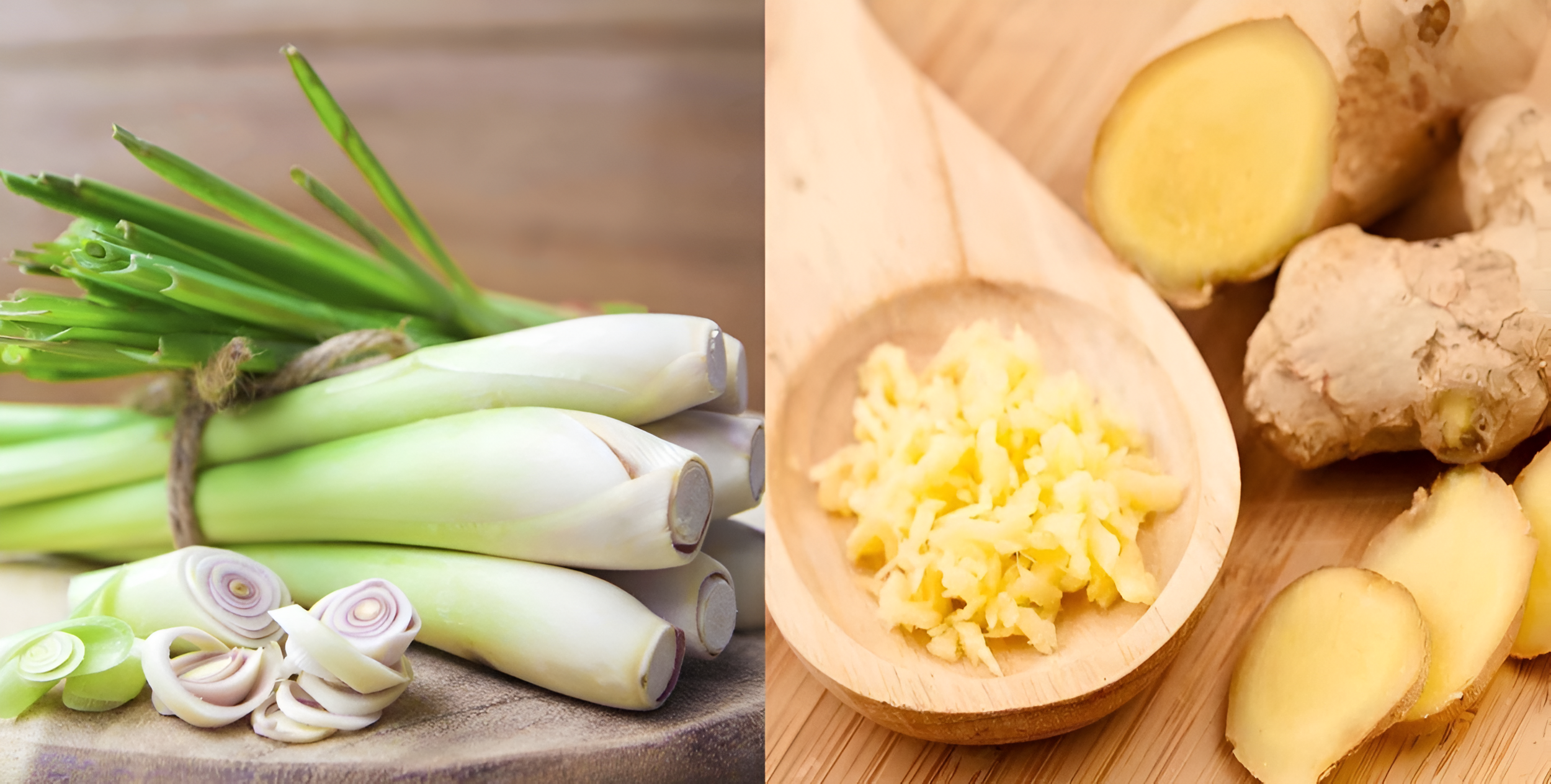 Dùng xả, gừng xông phòng