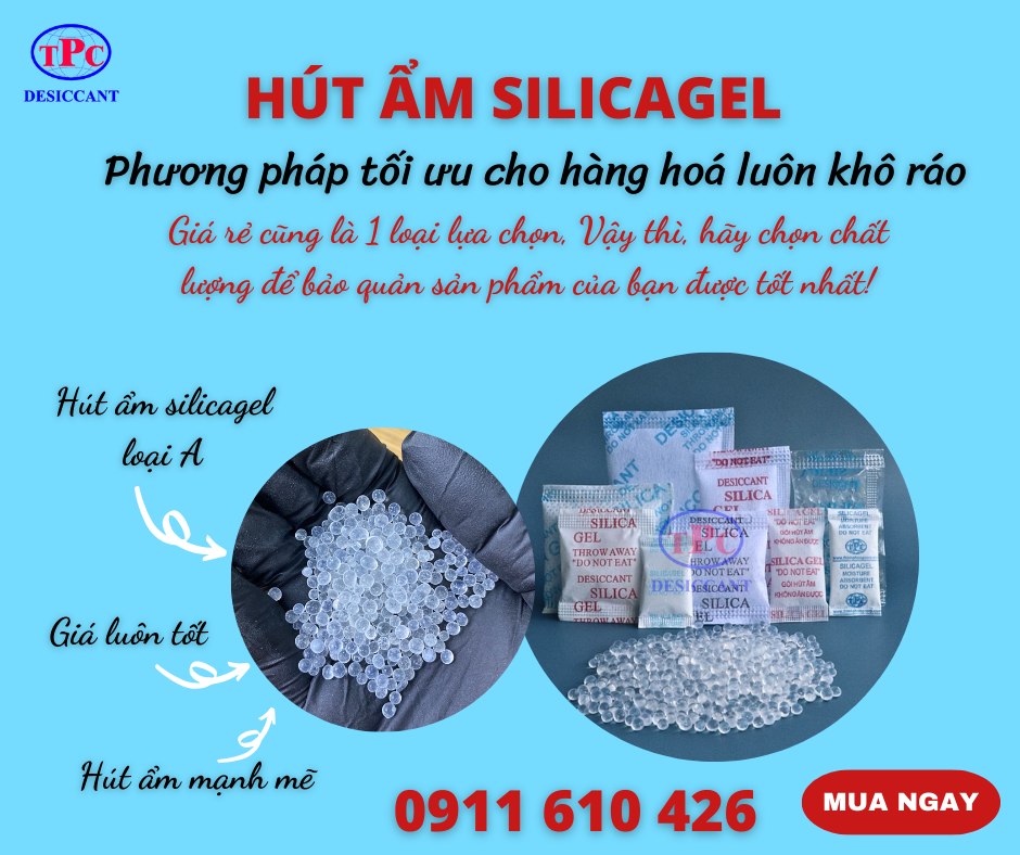 Làm gói hút ẩm bằng hạt hút ẩm