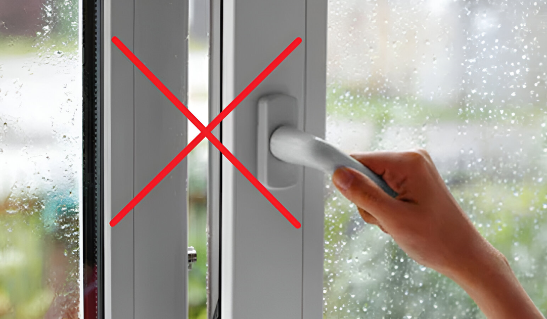 Không nên mở cửa hay quạt trong quá trình sử dụng