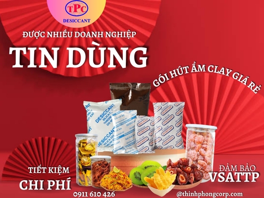 Hướng dẫn sử dụng Gói Hút Ẩm Clay 5g