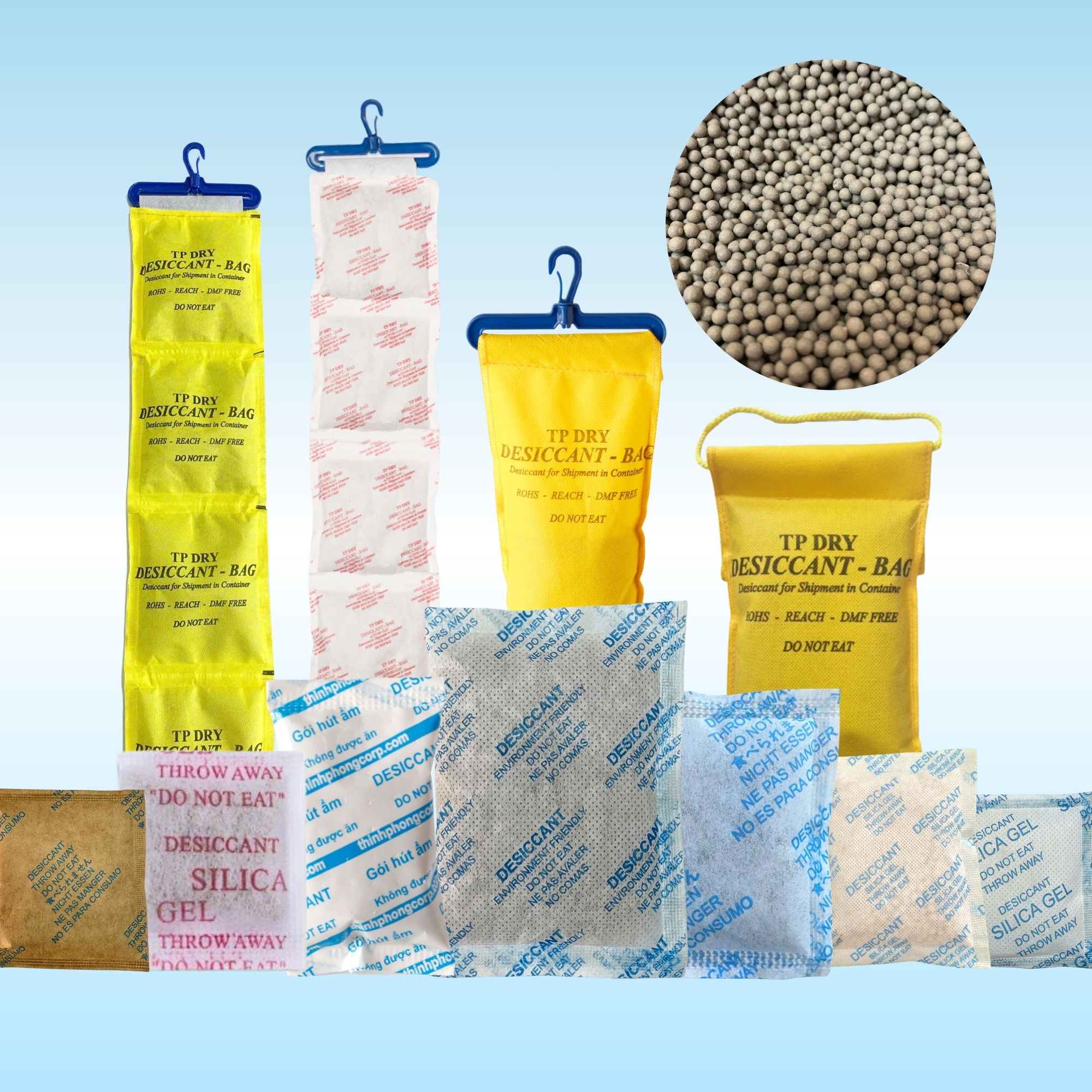 Gói hút ẩm Clay Desiccant