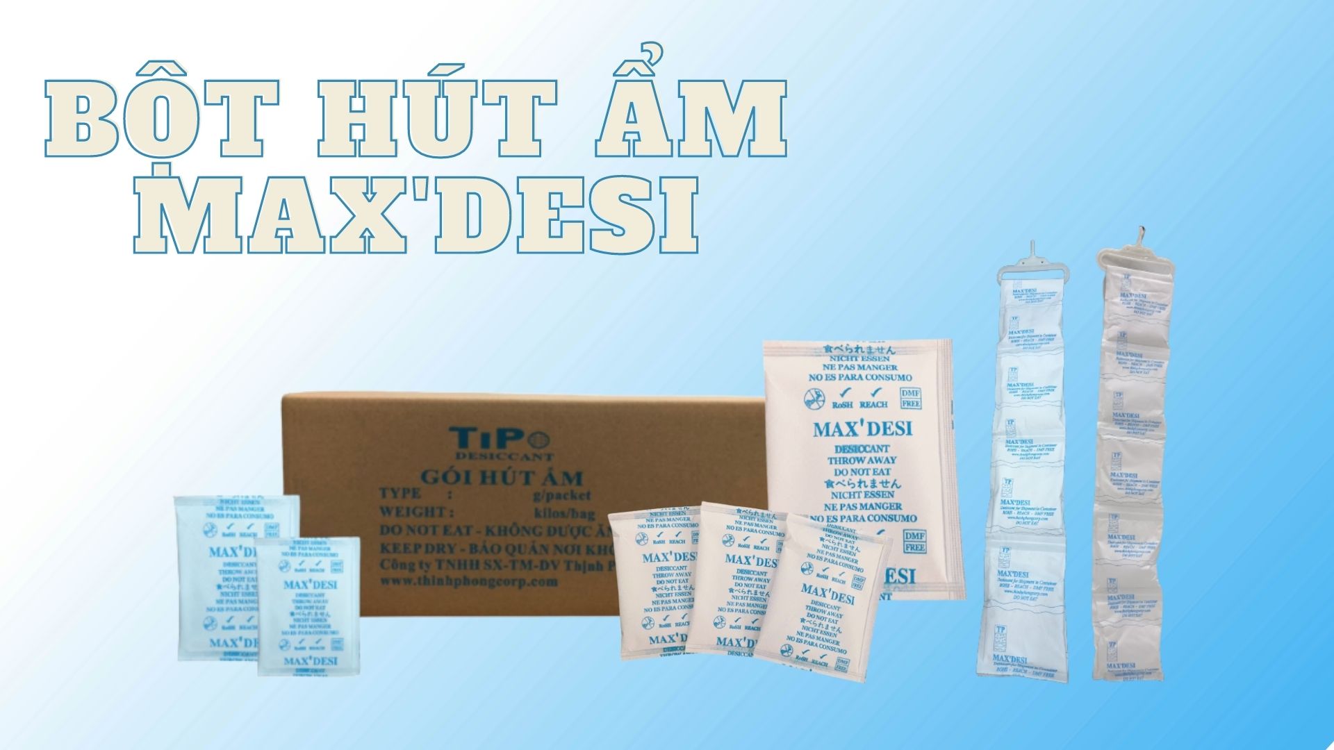 Gói hút ẩm mồ hôi tay dạng bột