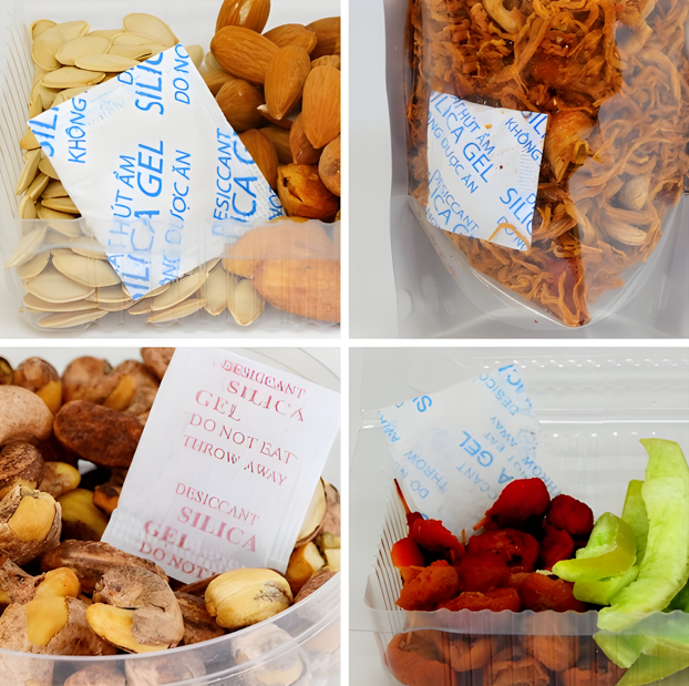 Gói hút ẩm trong thực phẩm khô