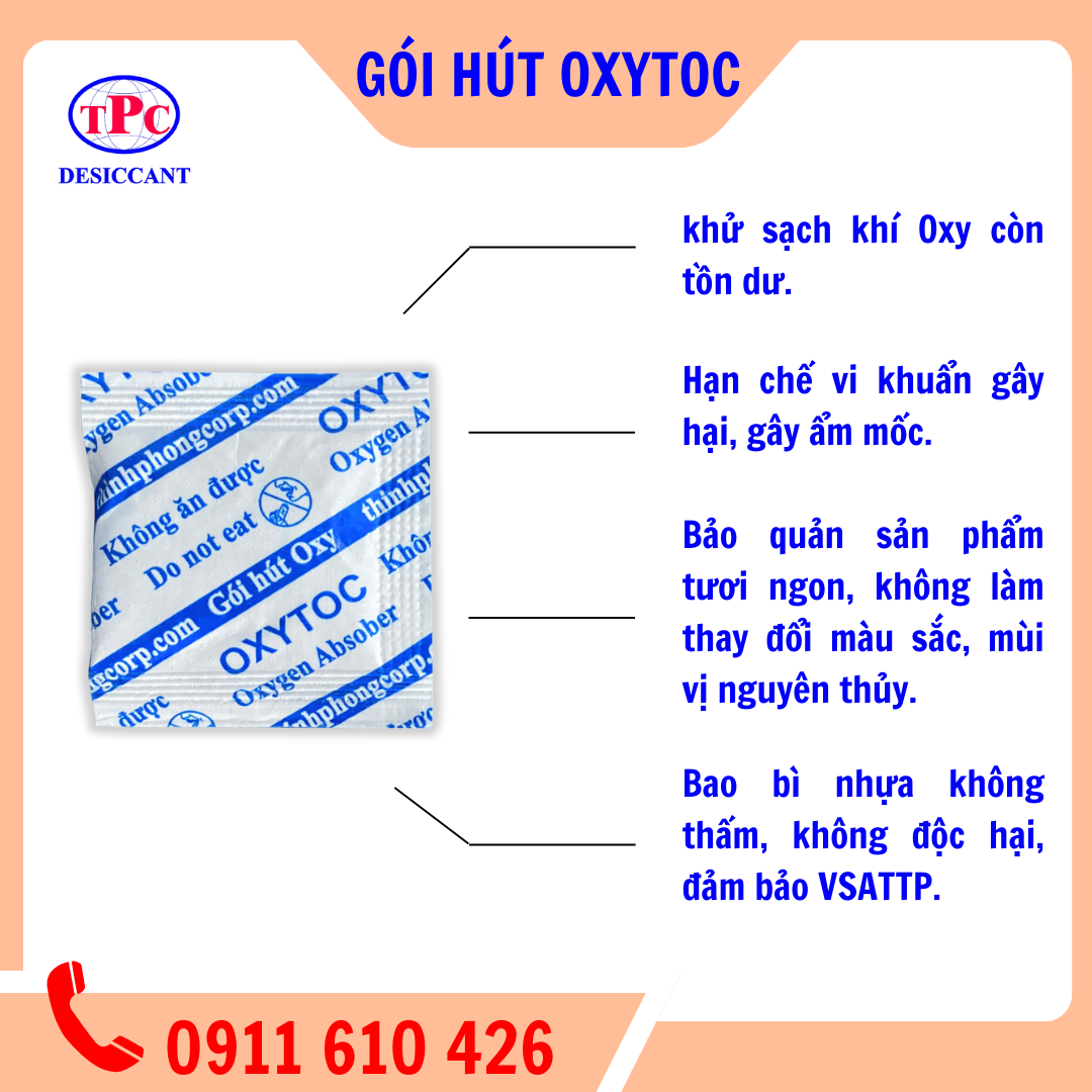 Gói Hút Khí Oxygen - Oxytoc 30cc - Image 3