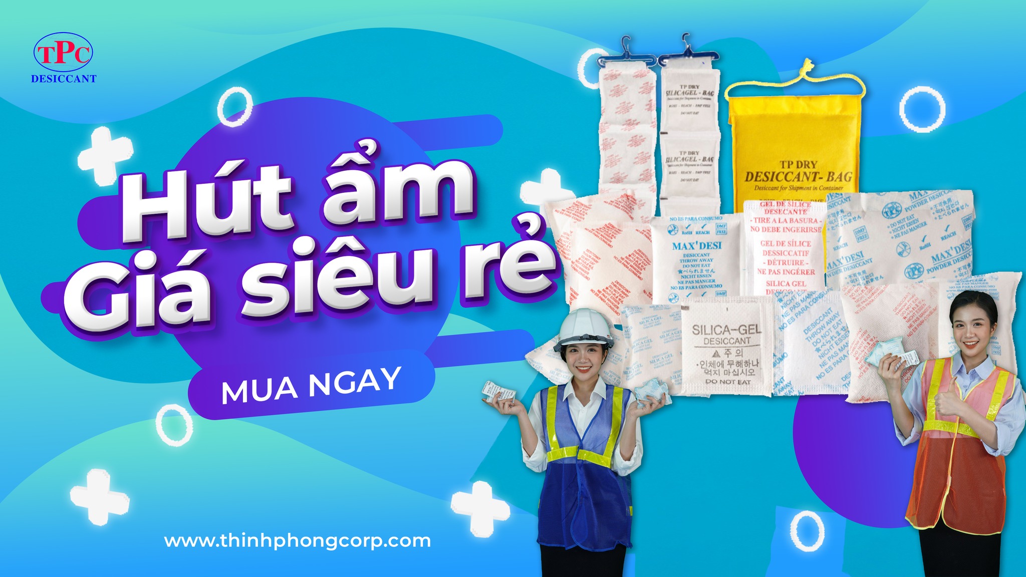 Liên hệ chúng tôi - Bạn hoàn toàn có thể tạo nên thương hiệu và kinh doanh gói hút ẩm riêng của mình tại Cần Thơ