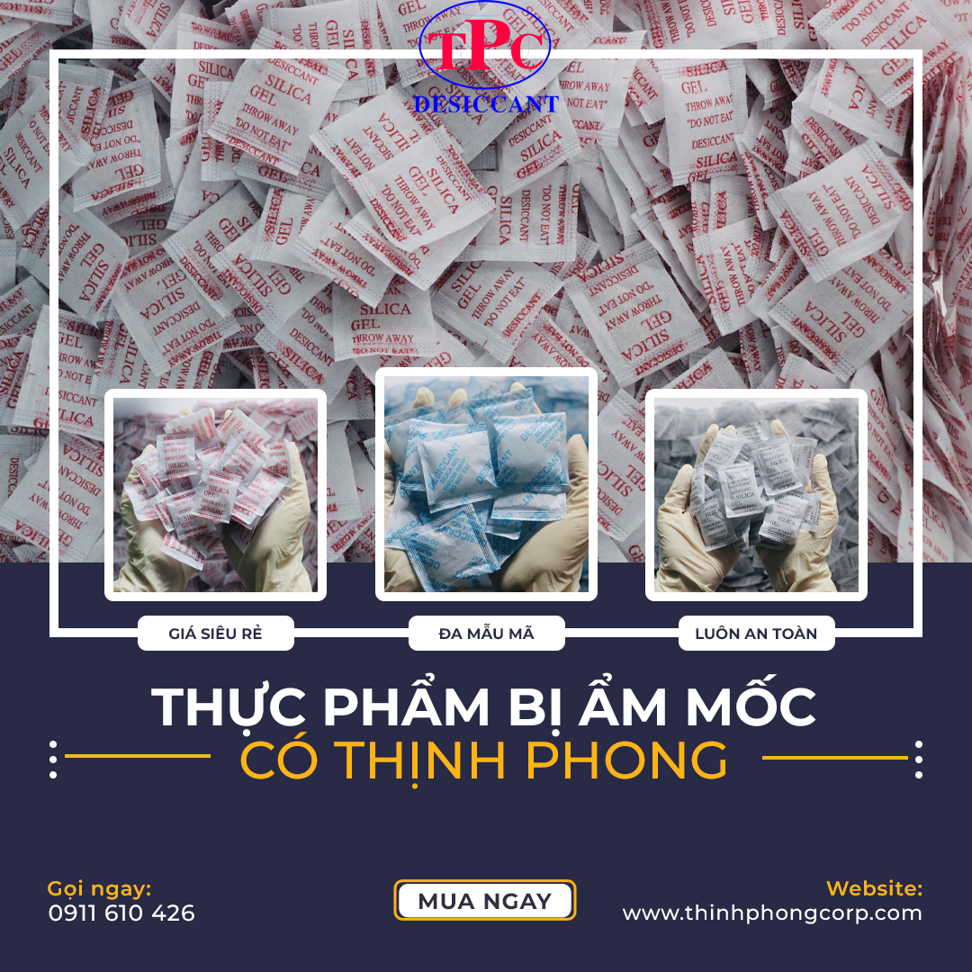 Vì sao khách hàng nên mua gói hạt hút ẩm của Thịnh Phong tại Hà Nội