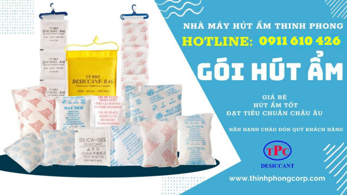 Gói hút ẩm làm hoa khô chất lượng 