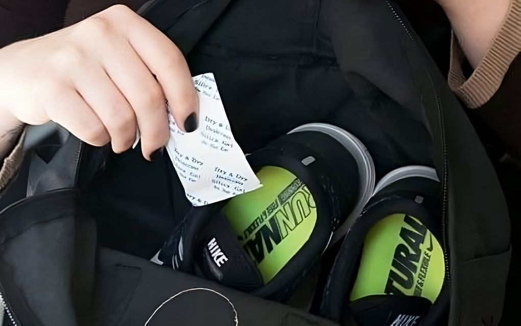 Dùng gói hút ẩm cho giày 