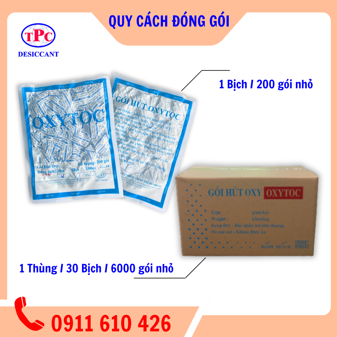 Gói Hút Khí Oxygen - Oxytoc 30cc - Image 5