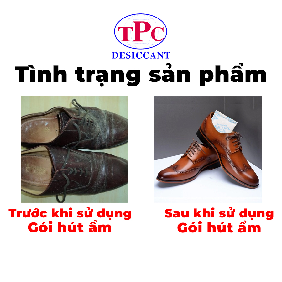 Hút ẩm giày bằng gói hút ẩm