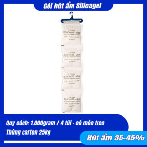 Dây treo hút ẩm Silicagel 1kg 4 túi