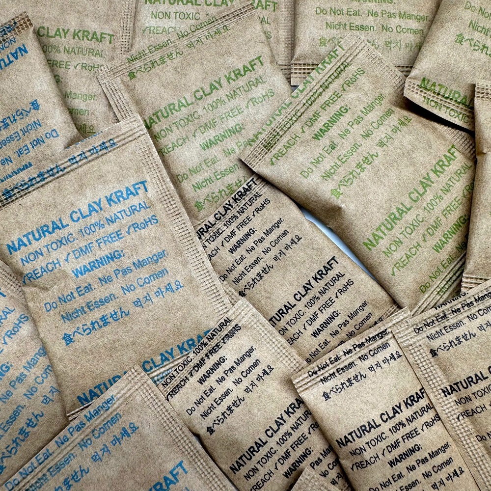 Gói hút ẩm Pure Clay – Giải pháp bền vững cho ngành may mặc