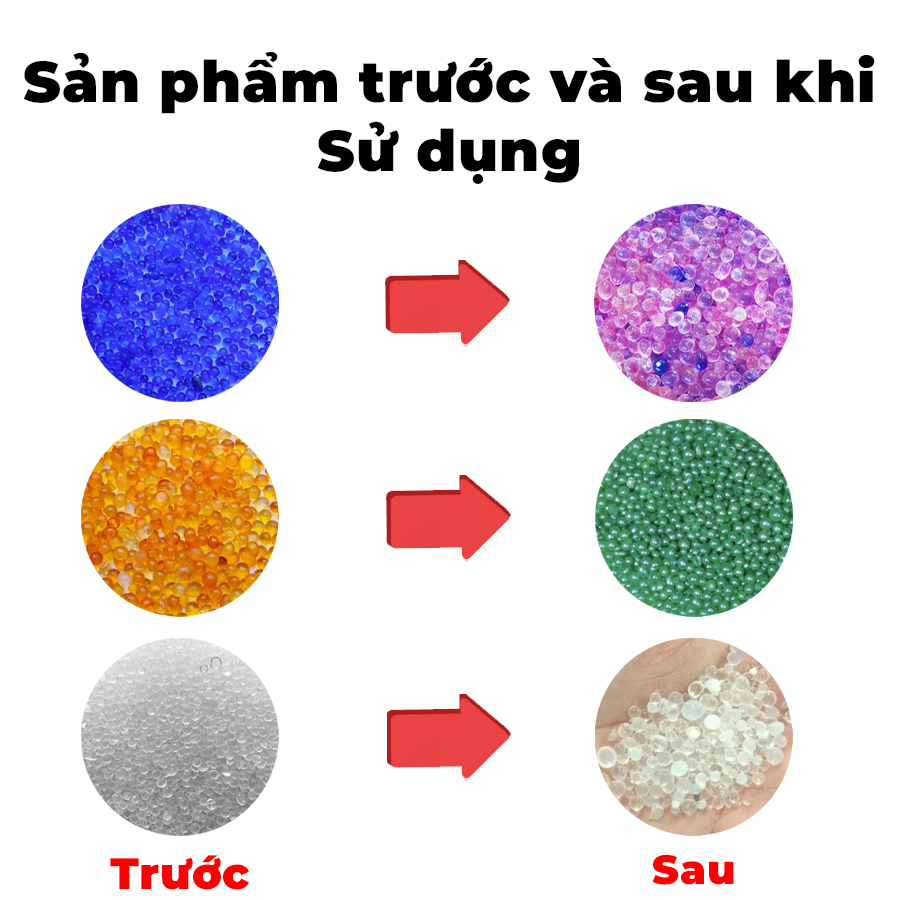 Hạt hút ẩm đổi màu 