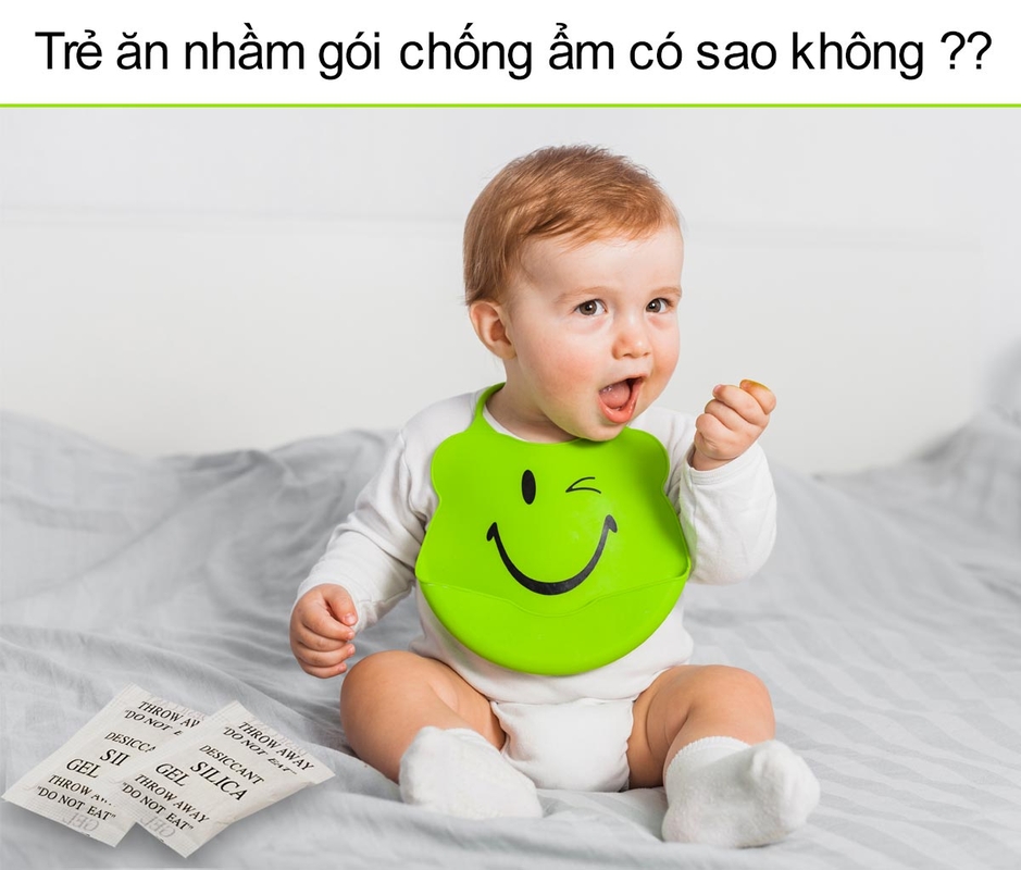 trẻ em ăn phải gói hút ẩm có sao không